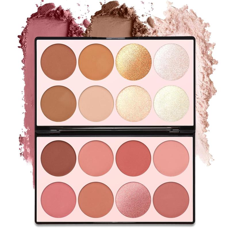 16 Colors Contour Palette Make up - Blush Highlighters Bronzer Powder All in one Makeup Palettes Contour Kit - Face Cosmetics Gifts for Women Beauty for Festivals,New Year Gift