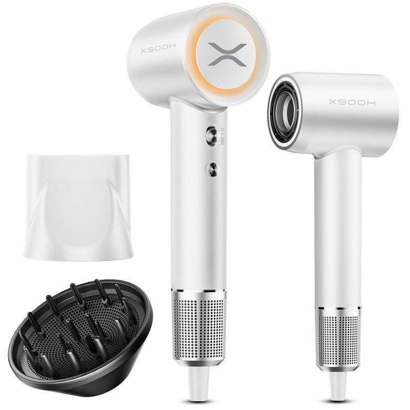 XSOOH Hair Dryer, 110000 RPM High-Speed Negative Ionic Blow Dryer for Fast Drying, Low Noise Thermo-Control Hair Dryer with Diffuser and Nozzle, Use for Salon and Home, Travel dryer, Perfect for Gifts blowdrier