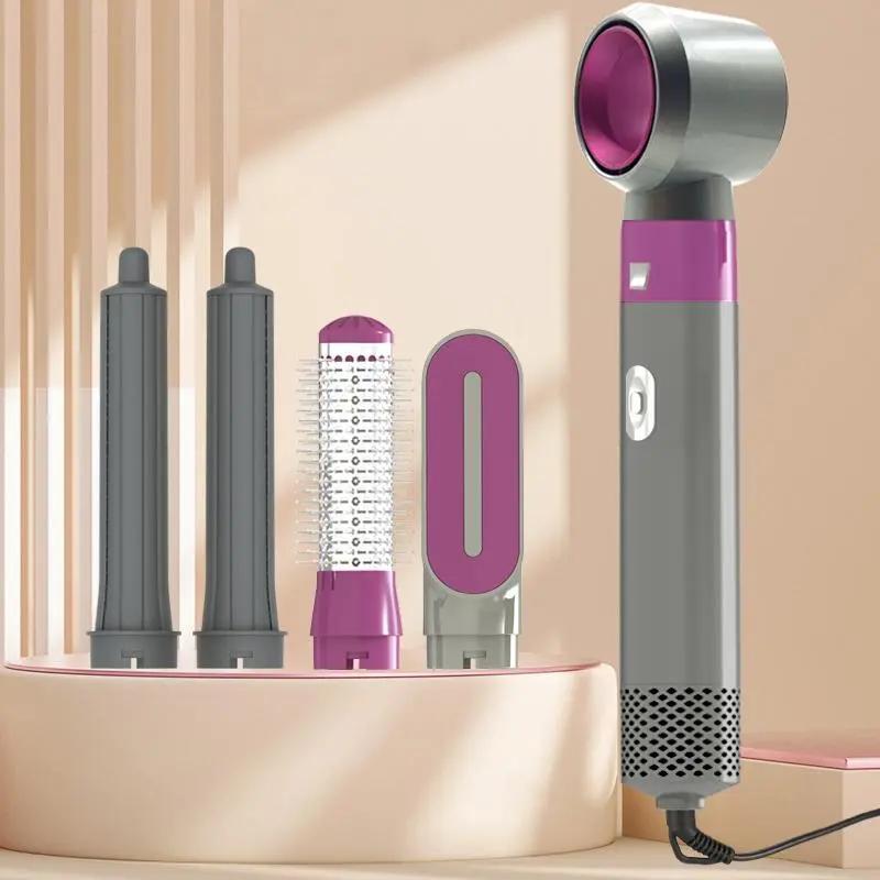 5 in 1 Hair Dryer Brush, 1 Set Multifunctional Hair Hot Air Comb Automatic Curling lron, Hair Dryer, Personal Care Appliances for Home Use, Christmas Gift