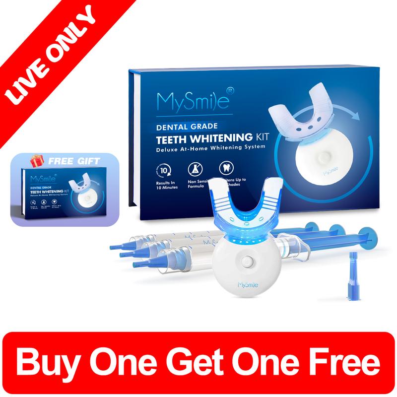 Buy 1 Get 1 Free - MySmile Original Teeth Whitening Kit with 5x LED Light w  18% CP(Result May Vary)