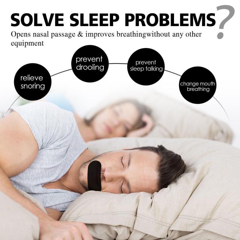 Sleep Strips, 2 Counts Sleep Mouth Guard, Anti Snoring Strips, Sleep Aid Strips, Closed Mouth Sticker for Open Mouth Breathing, Nasal Care Products, Christmas Gift