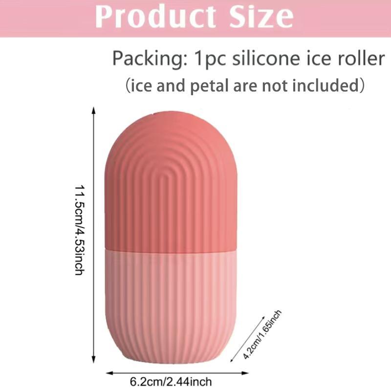 Summer Ice Roller for Face & Panda Eye Puffiness, Comfort Ice Face Roller Mold Face Massagers, Reusable & Leakproof Ice Facial Roller Mold Cube, Night Routine Facial Care Tools for Women, Skincare Products, Fall Gift, Christmas Gift