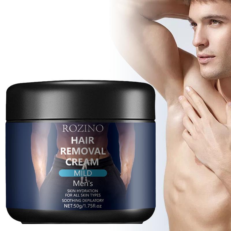 50g Men's Hair Removal Cream, Creamy Texture, Delicate and Gentle without Irritating The Skin, Easy Hair Removal Tool, Soothing Pores, Smooth Skin, Suitable for All Skin Types