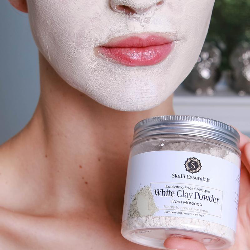 Moroccan White Clay Powder | Skin Treatment Mask for Normal to Dry Skin | Spa Gift