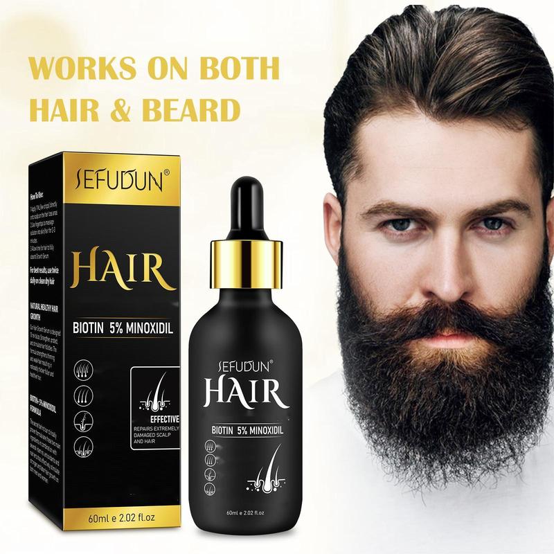 Sefudun 5% Minoxidil Hair Serum with Micro Derma Roller Set, with Hair Spray, Haircare Comfort (60ml)