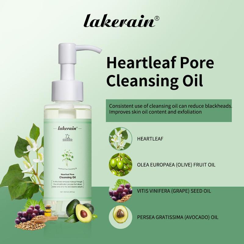 Heartleaf Cleansing Oil, Gentle Makeup Remover, Facial Deep Cleansing Oil, Facial Skin Care Product For Women & Men