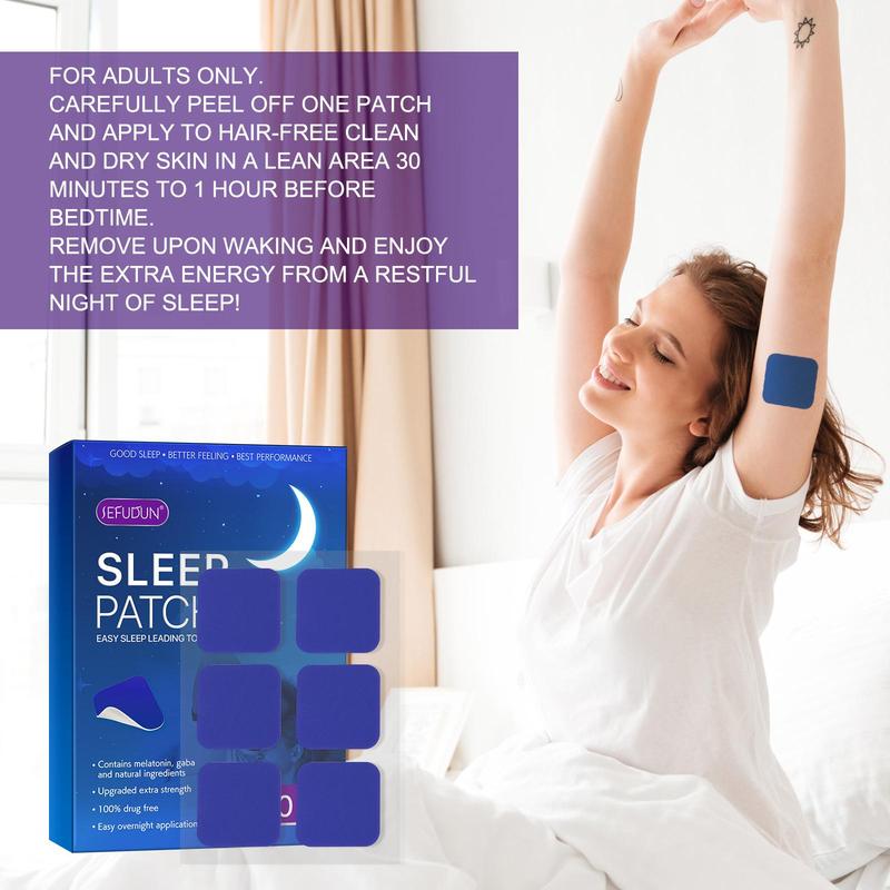 Sleep Patches, 60pcs box Natural Ingredients Sleeping Patches, Easy Overnight Application, Sleep Well and Have Sweet Dreams, Christmas Gift