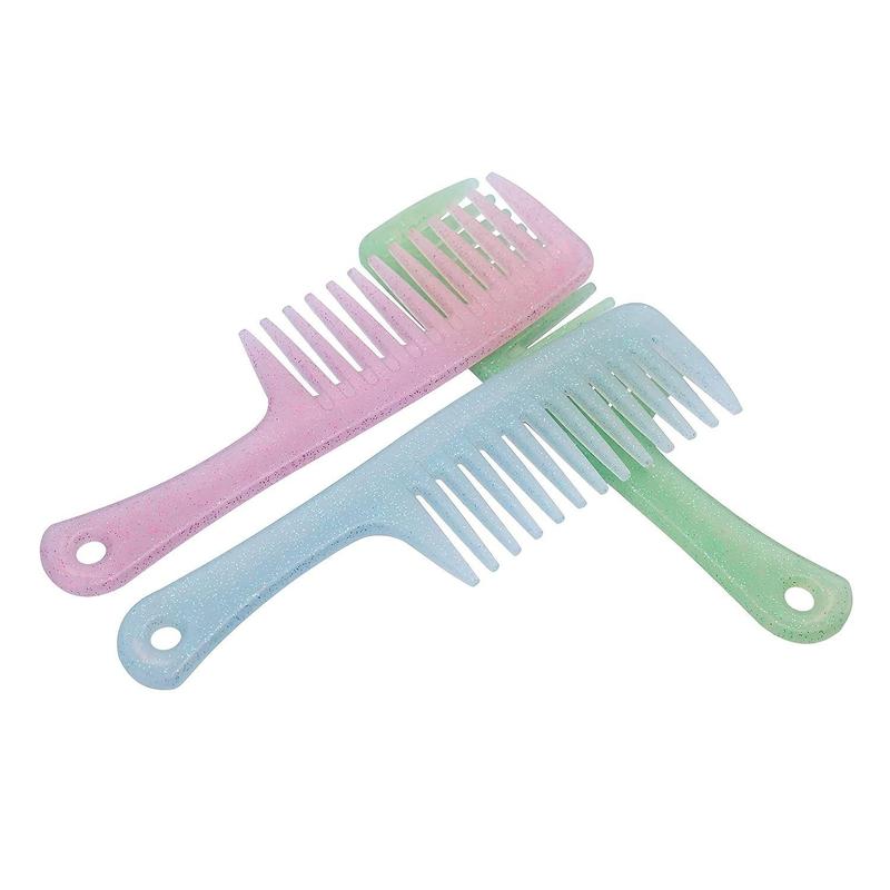 Solid Color Haircare Wide Tooth Comb, Anti-static Big Tooth Comb, Plastic Styling Comb, Hair Comb For Home Daily Use, Professional Heatless Styling Tools