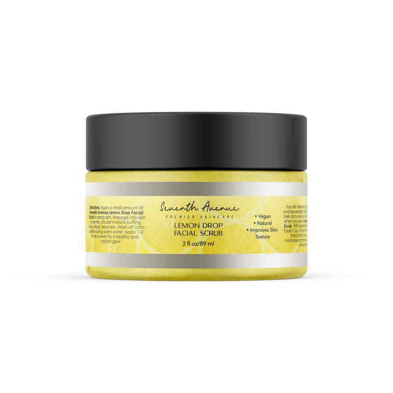 Vegan Lemon Drop Full Skin Care Bundle: Moisturizing Exfoliate