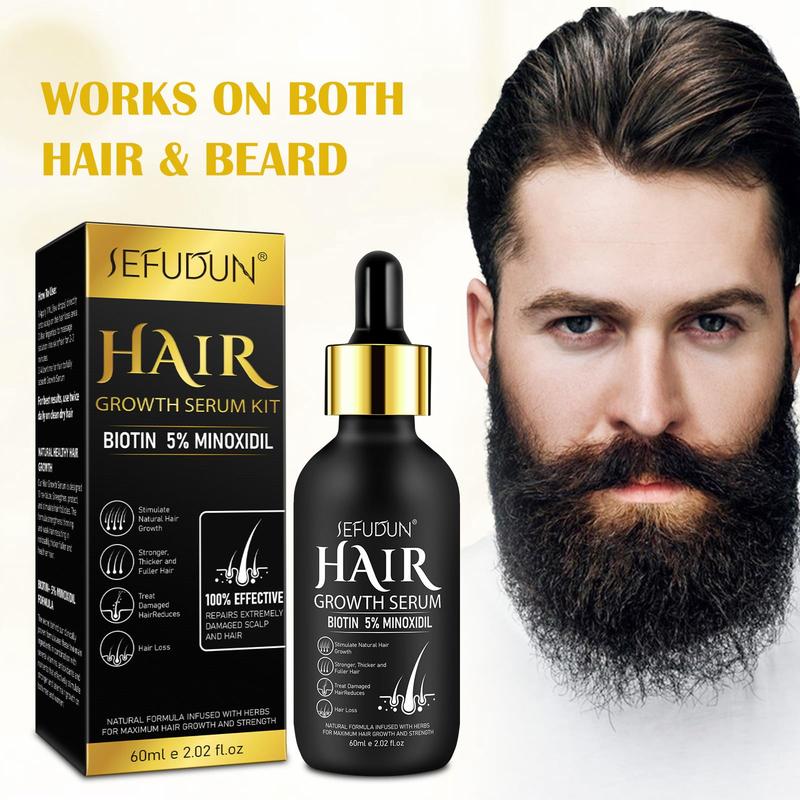 Hair Serum with Biotin-Beard Kit-Hair Care for Healthy Hair Kit  and Strengthen for Hair with Roller