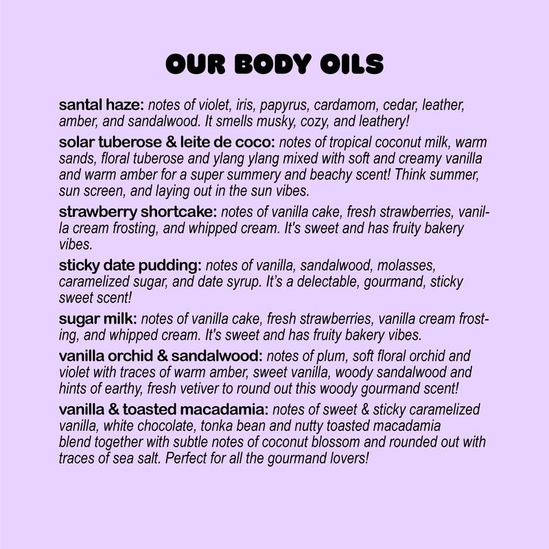 Only You Body Oil - 4 oz Moisturizing Dry Body Oil with Long Lasting Scent