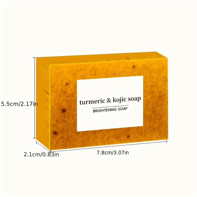 Turmeric Bar Soap & Essential Oil Set, 4 Counts set including 3 Soap Bars & 1 Turmeric Essential Oil, Facial Skin Care Product