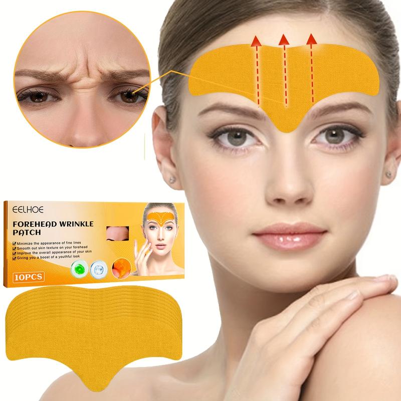 10 pieces, forehead beauty patch, effectively improves forehead skin, lifts and firms the face eye cream Skincare Storage Facial Comfort