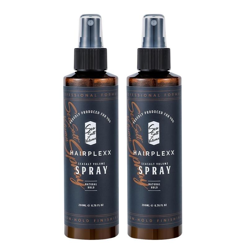 Hairplexx Sea Salt Volume Hair Spray for Men and Women, Natural Thick and Voluminous Look with Light Hold, 6.7 fl oz (Pack of 2pcs)