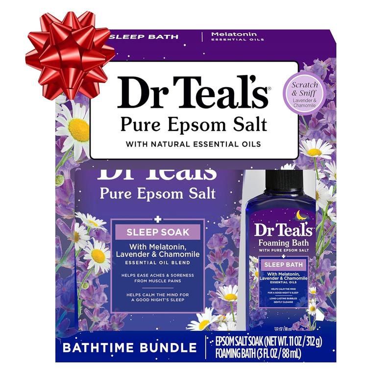 Dr Teal's Holiday Gift Set - Sleep Blend - 2 Piece Bath Sampler