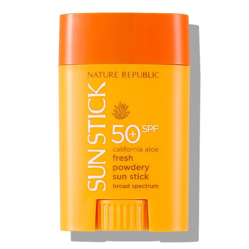 NATURE REPUBLIC - California Aloe Fresh Sun Stick SPF50+ PA++++ |  Sunscreen Stick for Face   - Korean Scincare - Facial Skincare -  Korean Sunscreen Compact Uv Skin Repair Comfort sunscreen skincare uv