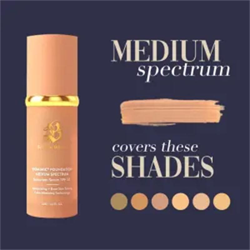 Biom-imic Foundation 4 in 1 - Medium Spectrum, Liquid Foundation for Flawless, Natural Looking Finish