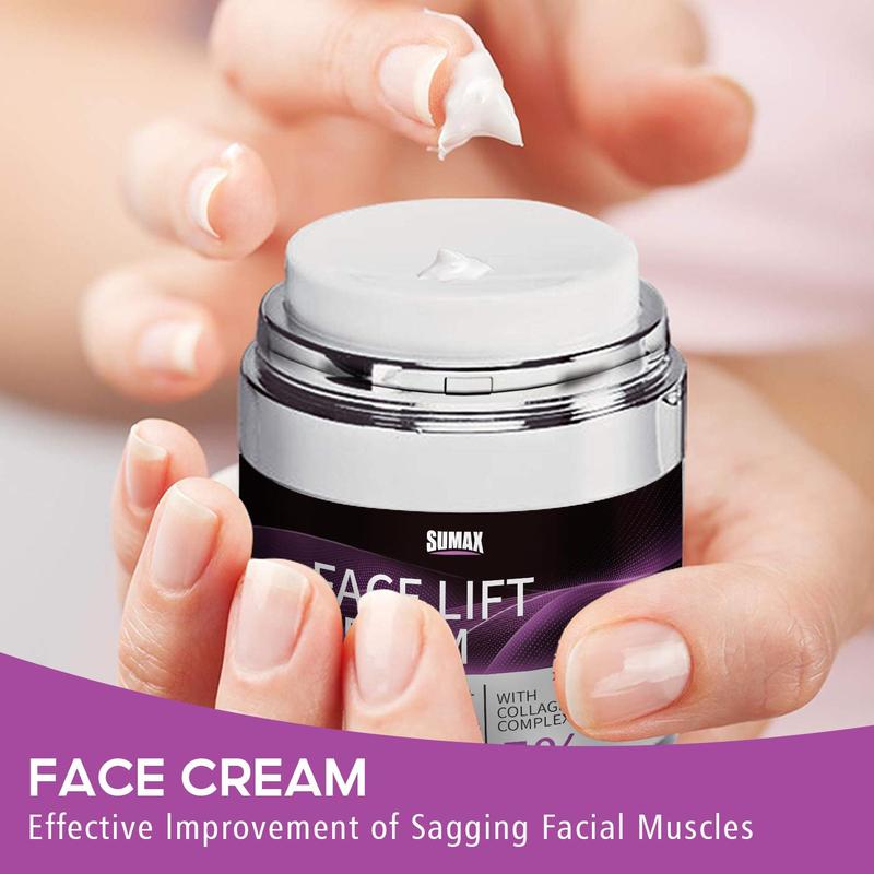 Collagen Face & Neck Firming Cream, Lifting and Firming Moisturiser for Improves Skin Elasticity and Dullness, Smoothing Skin Care Cream for Men and Women