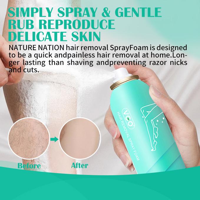 VGO-Hair removal spray foam Mousse hair removal Rapid conditioning Non-irritating-A Body Care Wax