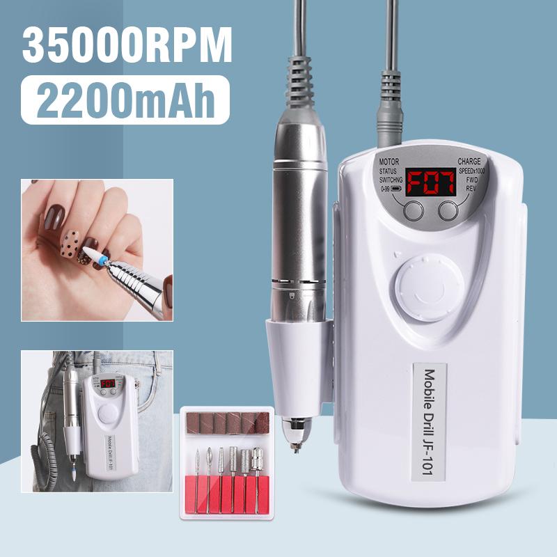 30000rpm Nail Drill Machine Professional Lathe for Nails Milling Cutters Manicure Electric Sander File Drills Gel Motor Polisher