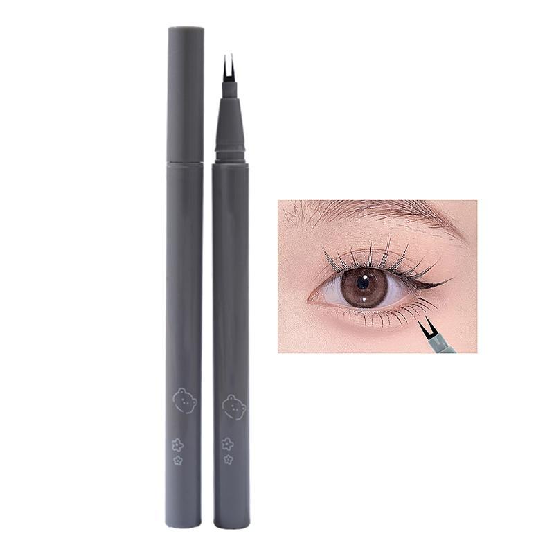 Lower Eyelash Pen, 1 Count Two Claws Lower Eyelash Pen, Waterproof and Antifouling Eyeliner Eyelash Pen, Easy to Apply for Eye Makeup