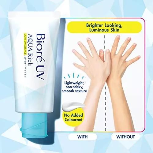 Biore Aqua Rich Light Up Essence Sunscreen SPF50+ PA++++ 70g