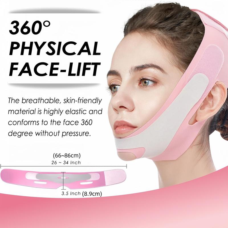 V-line Lifting Mask, Reusable Face Strap, Double Chin Shaping Bandage, Chin Up Patch, Chin Strap, V Shaped Belt, Face Mask for Women