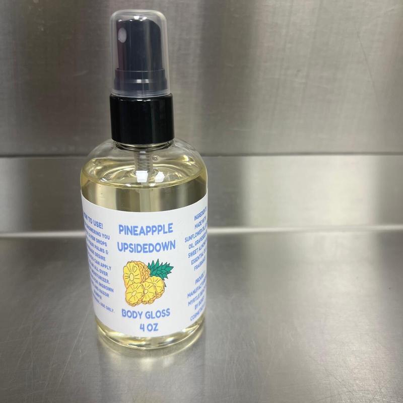 PINEAPPLE UPSIDE DOWN ( Body Oil) Body Gloss Lightweight