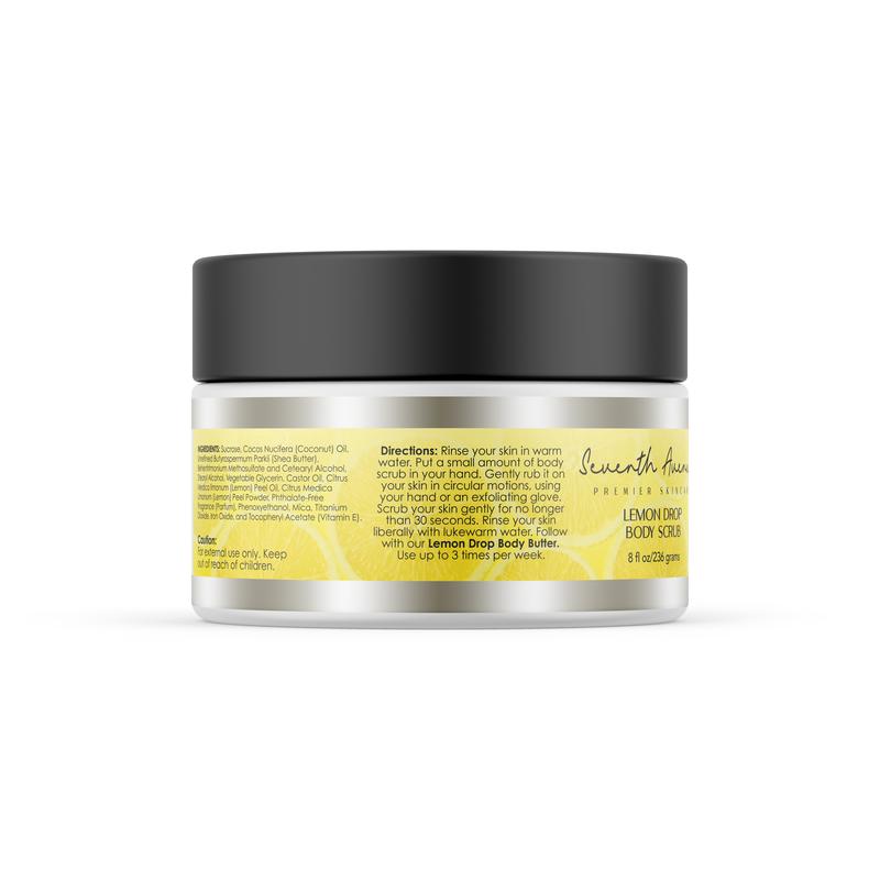 Vegan Lemon Drop Full Skin Care Bundle: Moisturizing Exfoliate