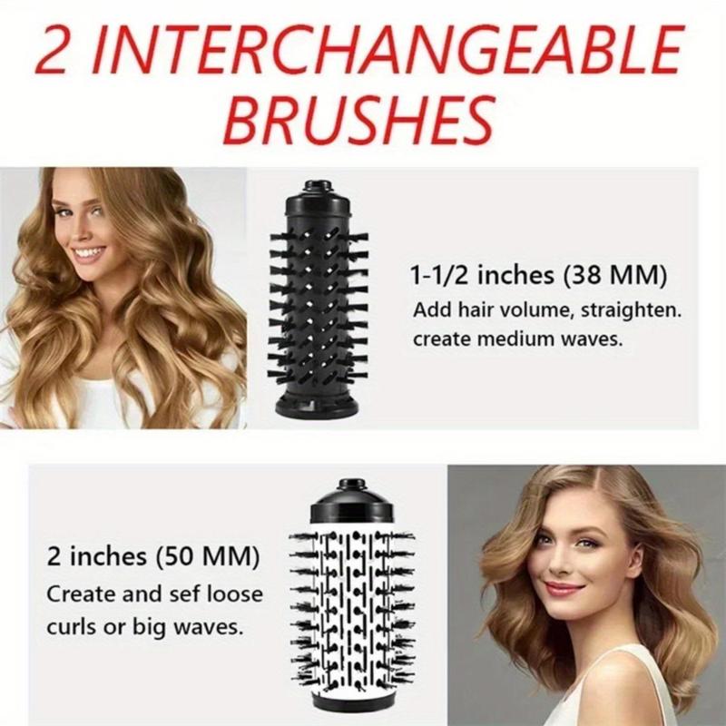 3 in 1 Rotating Hair Dryer, Electric Comb Hair Straightener, Drying Brush Hot Air Comb Hairdressing Comb, Holiday Gift