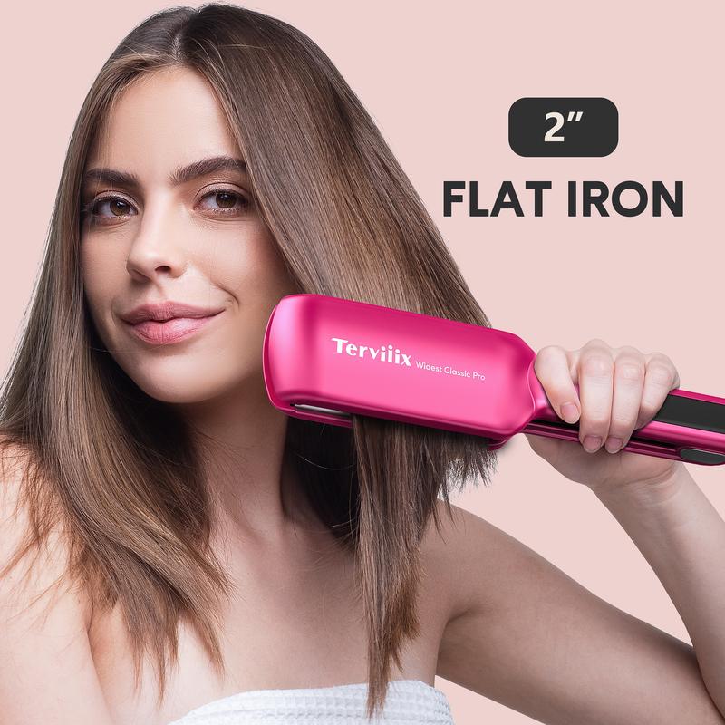 Terviiix Classic Pro 2'' Wide Flat Iron, Pink