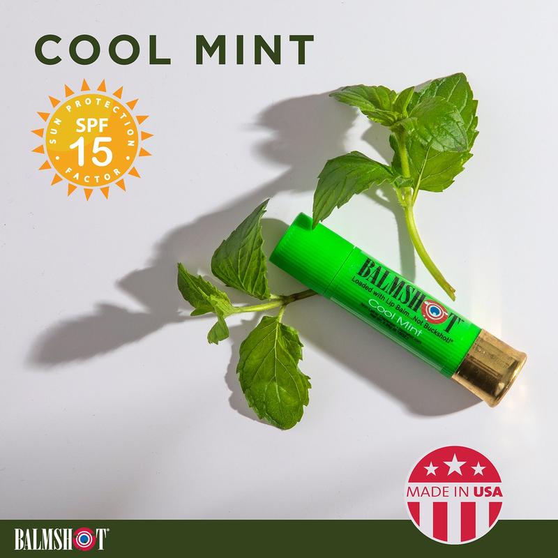 Cool Mint Beeswax Lip Balm Balmshot 100% Moisturizing Lip Balm