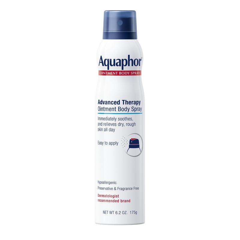 Aquaphor Ointment Body Spray Fast-acting Moisturizer for Dry Skin with ProVitamin B5, 6.2 Oz Bottle