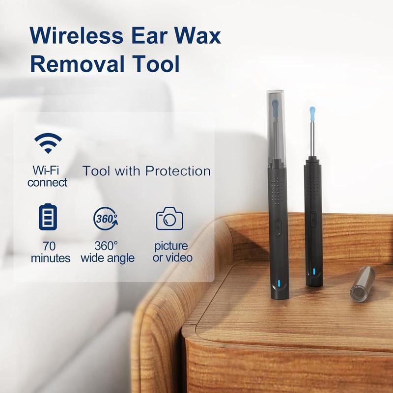 USB Rechargeable Smart Visual Ear Cleaner with Camera, 1 Box Intelligent Visual Ear Scoop, Earwax Removal Tool Kit for Humans and Pets