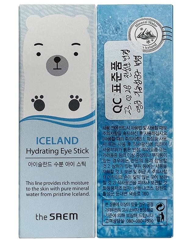 [THE SAEM] Iceland Hydrating Eye Stick 0.24oz Skin Care Moisturize Moisturizer