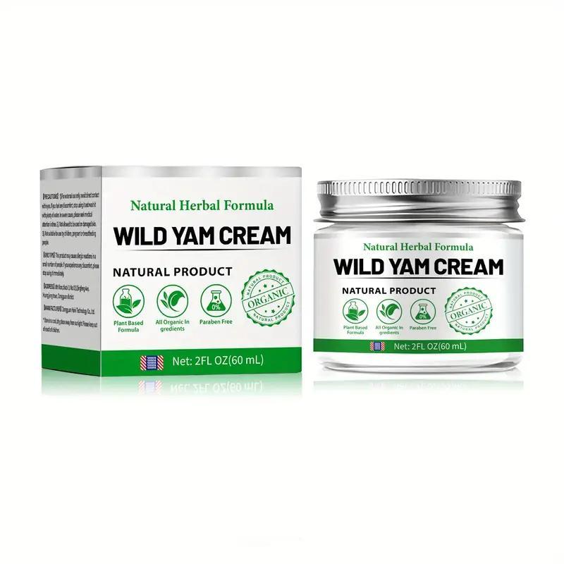 Wild Yam Cream, Deep Moisturizing Body Cream with Green Tea, Sunflower & Olive Oil, Ceramides, Body Skin Care Product for Men & Women