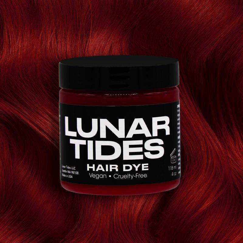 Lunar Tides Dark Red Hair Color Semi-permanent - Blood Moon