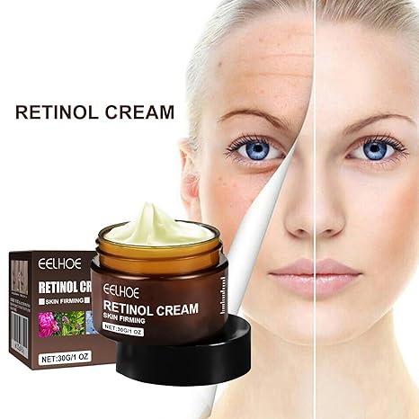 EELHOE Retinol Cream Anti-wrinkle & Anti-aging Firming & Tightening Deep Moisture Hydrate Moisturizer Skincare Skin Repair Anti Aging Facial Moisturizing Smooth Arbutin Glycerin Hyaluronic Hyaluronic Acid Lotion Sensitive Comfort Hypoallergenic