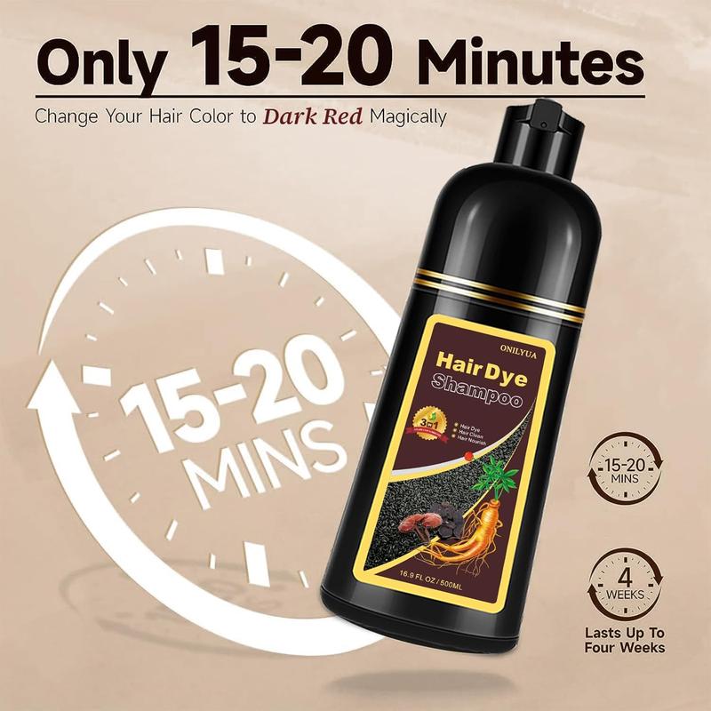 Unisex Blonde and Brown Hair Dye Shampoo for Women and Men - 3-in-1 Instant Color, Long-Lasting, Easy to Use for All Hair Types,Haircare