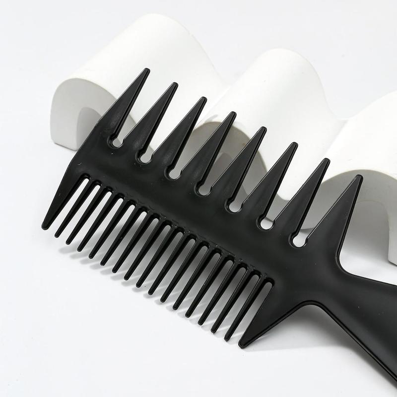 3 in 1 Wide Tooth Comb, Professional Double-head Styling Comb, Hairdressing Brush for Salon & Home Use, Hair Styling Tools for Women and Men, Christmas Gift