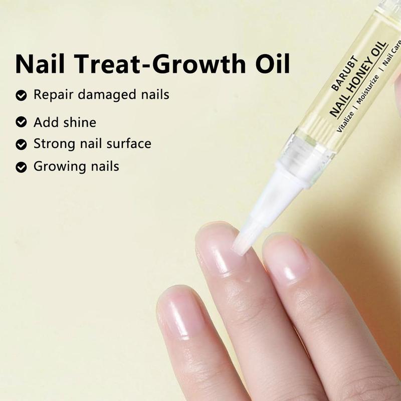 [+$5 GET 2PACK] Vitamin E Nail and Cuticle Oil, Natural Essential Oil, Moisturizes and Strengthens Nails and Cuticles, On-the-Go