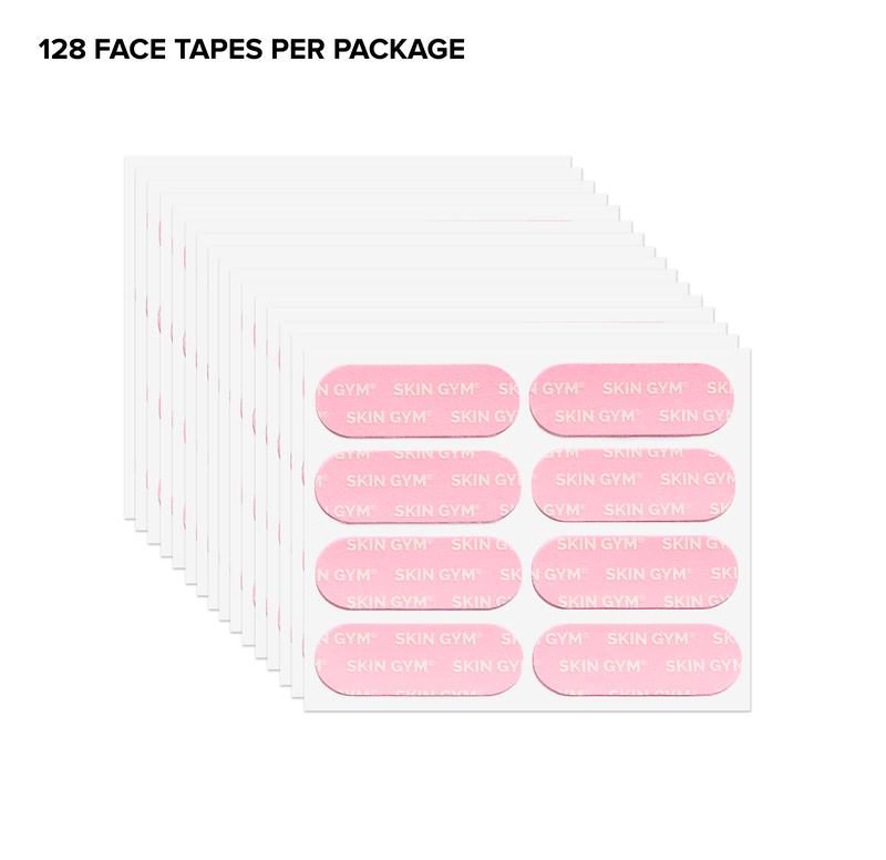 Skin Gym Face Tape for Smoothing and Wrinkle Reduction 128pack Skincare Facial face lift