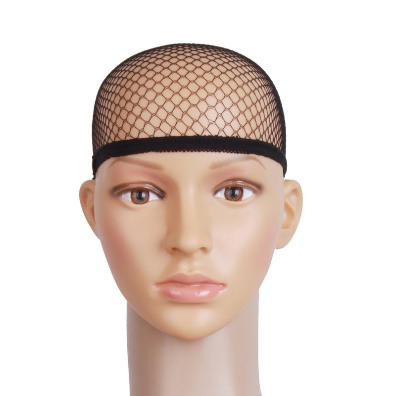 3 Pieces Elastic Hair Mesh Net One Size Caps(Black)