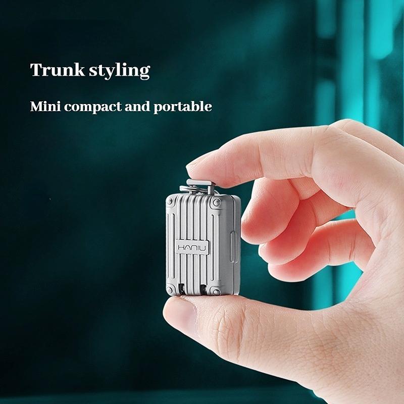 Portable Mini Folding Nail Clipper, Individual Baggage Case Design Nail Clipper with Keychain, Manicure & Pedicure Tool for Home & Travel