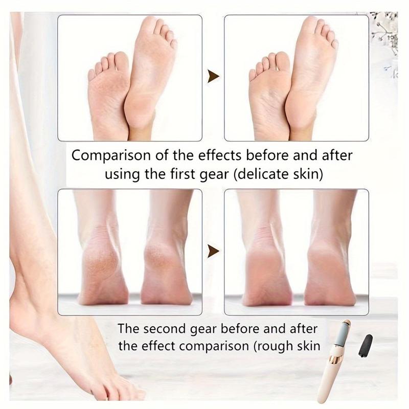 Electric Callus Remover for Feet, 1 Box Rechargeable Electronic Foot File, Professional Waterproof Foot Scrubber File, Portable Pedi Feet Care, Christmas Gift