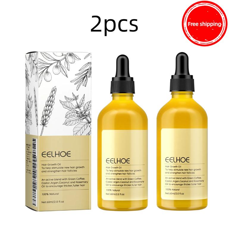 [2pcs] eelhoe Rosemary Oil Rapid Hair Growth Product  for Women and Men Thick Beard Hair Loss Treatment Hair Smooothing Care Essence Hair Care Comfort