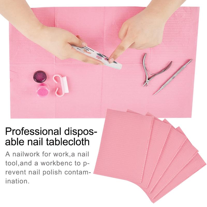 50 125 PCS Disposable Nail Art Table Towels Mat 13