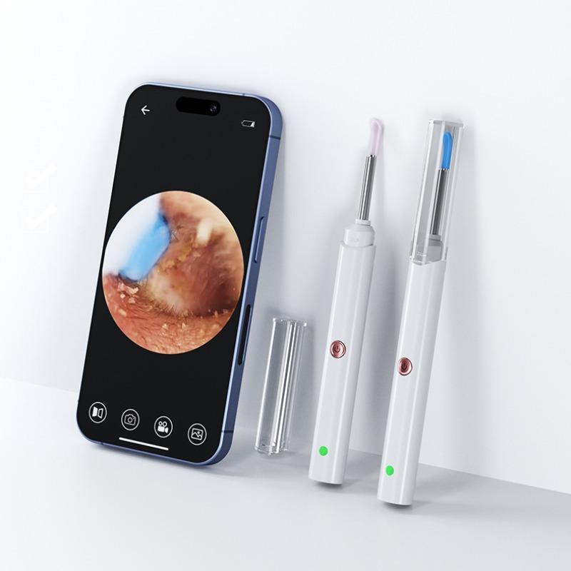 Wireless Visual Earwax Removal Kit, 1 Box Intelligent WiFi Earwax Removal Tool with Light, HD Endoscope Earwax Removal Tool, Ear Cleaning Tool