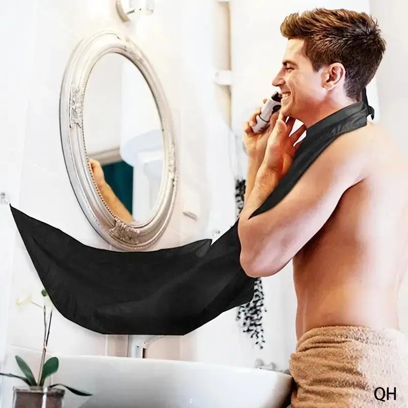 Beard Shave Apron, Beard Shave Apron Bib Trimmer Holder Rack, Heatless Styling Tool For Men, Hair Care & Styling Product