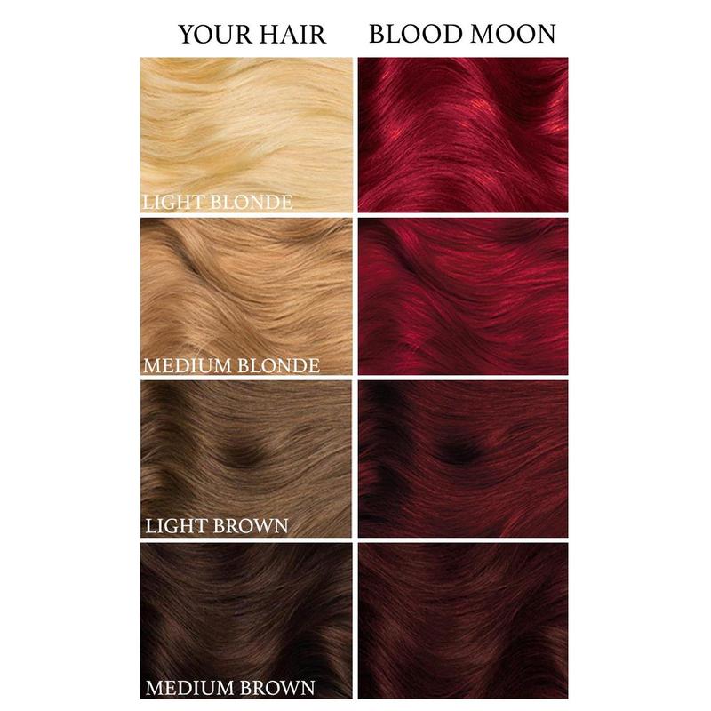 Lunar Tides Dark Red Hair Color Semi-permanent - Blood Moon